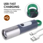 ALLYES LED Rechargeable Flashlight (Zoomable, 4 Modes, Tactical, IP65 Waterproof, Type‑C) - Image 10
