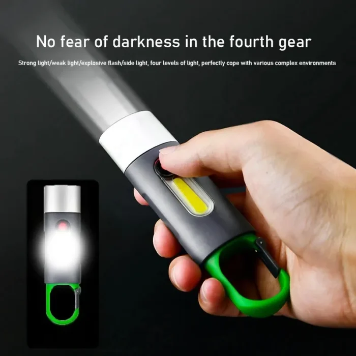 ALLYES LED Rechargeable Flashlight (Zoomable, 4 Modes, Tactical, IP65 Waterproof, Type‑C) - Image 12
