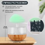 Rain Cloud Night Light Humidifier with Raining Water Drop Sound Oil Diffuser for Bedroom - Image 7