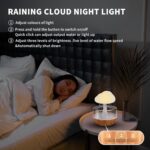 Rain Cloud Night Light Humidifier with Raining Water Drop Sound Oil Diffuser for Bedroom - Image 5
