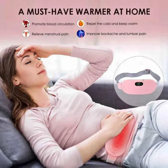 Period Pain Relief Waist Belt Heating Pad Device - Image 4