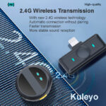 SX21-New 2-in-1 Wireless Lavalier Microphone – Dual Mic Setup for Crystal Clear Mobile Recording - Image 5