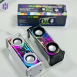 V8 Transparent Mechanical TWS Subwoofer Wireless Bluetooth Speaker - Image 6