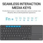 Rapoo E900T Portable Wireless Keyboard with Touchpad – Black - Image 5