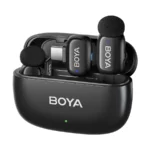 BOYA mini-14-B The World's Tiniest Wireless Microphone (1RX, 2TX) for android devices