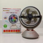 New Jy super jy-2570 Rechargeable Portable Table Fan 6 Battery - Image 2