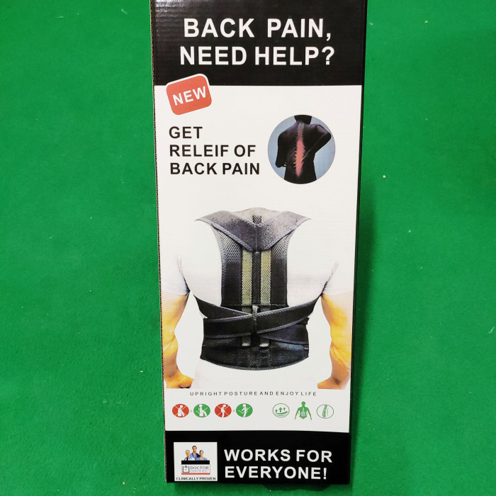 product_image_10091 Back Support Belt with Fully Adjustable Straps Relief Lower & Upper Back Pain - Image 5