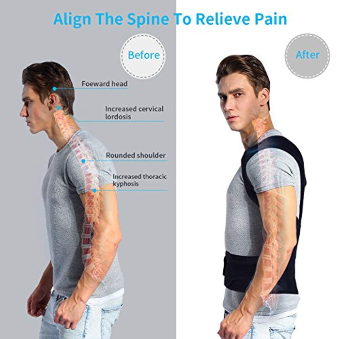 product_image_10092 Back Support Belt with Fully Adjustable Straps Relief Lower & Upper Back Pain - Image 6