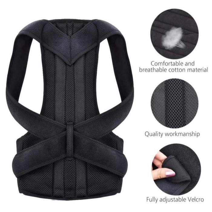 product_image_10093 Back Support Belt with Fully Adjustable Straps Relief Lower & Upper Back Pain - Image 7