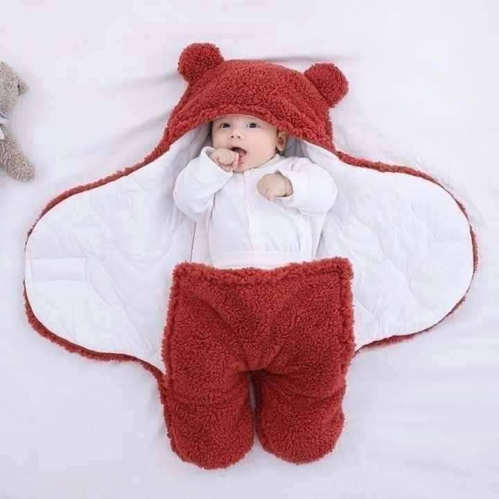 product_image_10156 Baby Sleeping Bag Ultra-Soft Fluffy Fleece Newborn Receiving Blanket Infant Boys Girls Clothe Sleeping Nursery Wrap Swaddle - Image 4