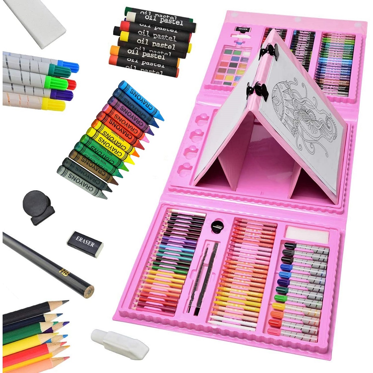 product_image_1431 Drawing Art Set Painting For Kids Box Artist -208 Pcs - Image 4