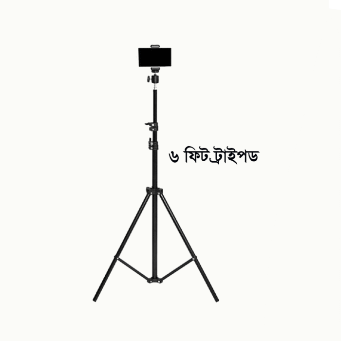 6 Fit Tripod Stand +10" Ring Light + K8 Microphone - Image 5