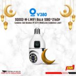 V380 SQ002 3MP Bulb Camera Wi-Fi IP Camera - Image 3