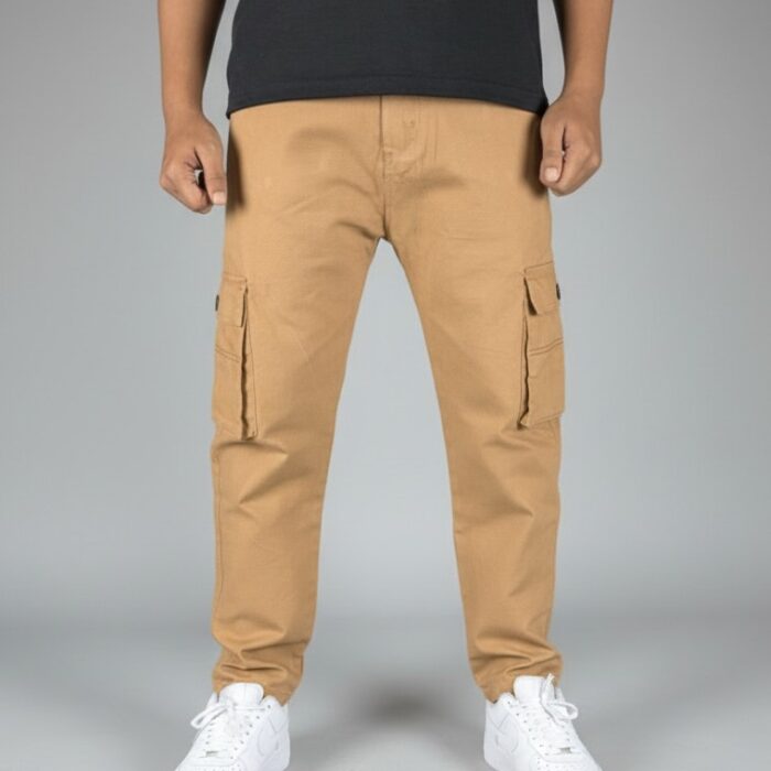 Men’s Twill 6 Pocket Pants — Slim Fit, Fashionable Design - Image 1