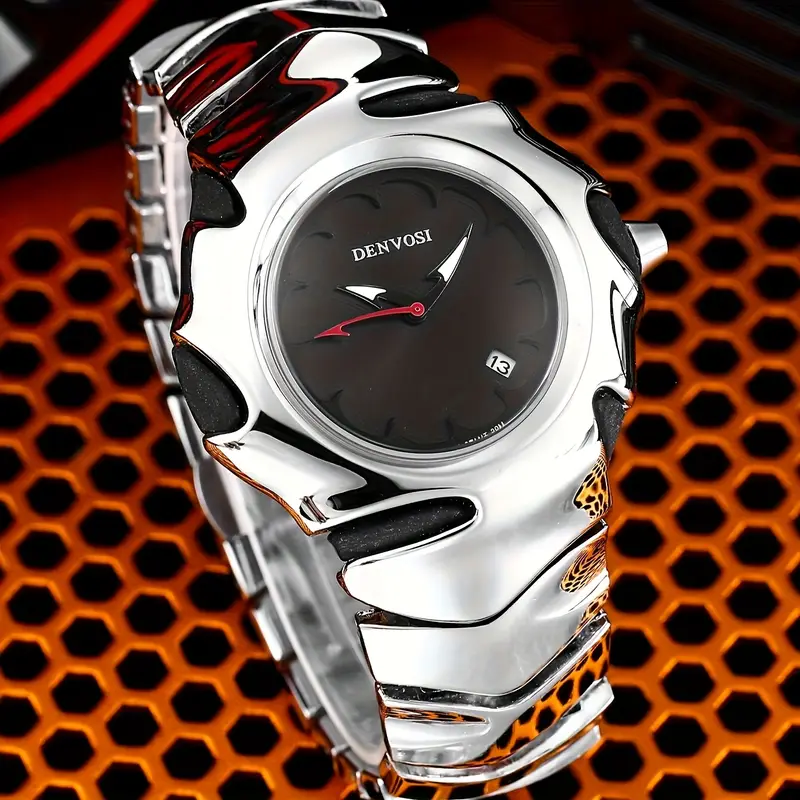 product_image_23077 DENVOSI Premium Metal Watch – Bold Design (Black Dial) - Image 2