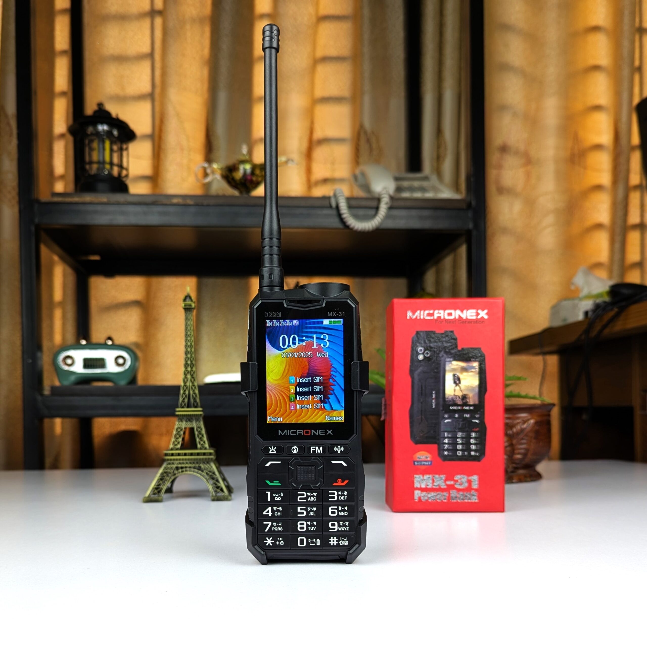 product_image_23508 Micronex MX31 Phone Network Antenna Mobile 5500mAh Battery 4 SIM - Image 1