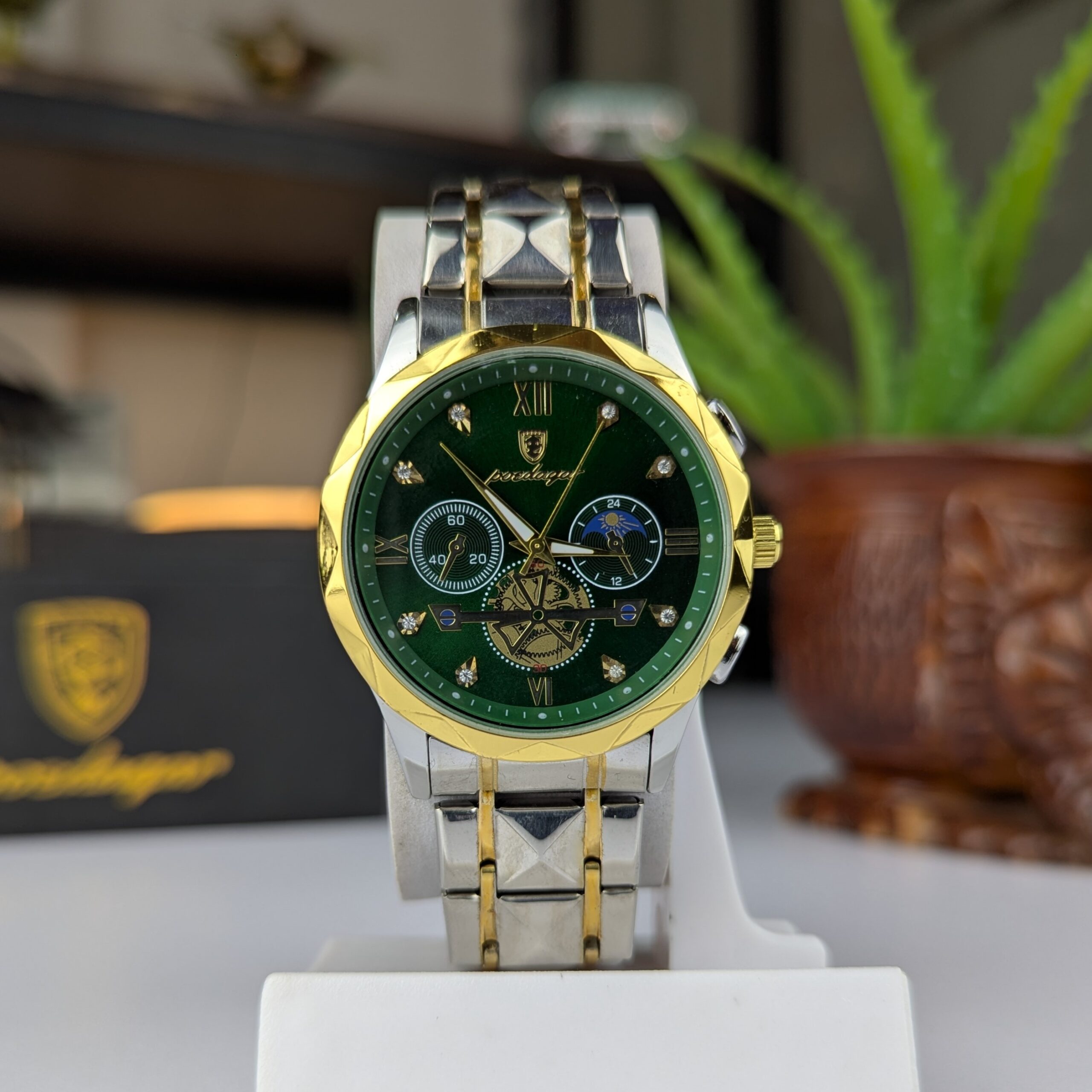 product_image_23555 POEDAGAR 996 Luxury Man Luminous Chronograph Watch for Men Stainless Steel Men's Quartz Watches - Image 1