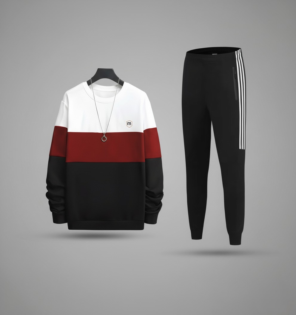 product_image_23626 Men's Full Sleeve T-shirt & Trouser (2 Pcs) - Image 1