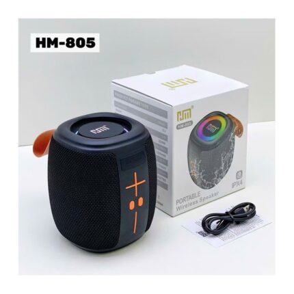 HM-805 Portable Bluetooth Speaker with RGB (Black)