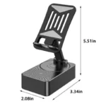 3 in1 Portable Foldable Mobile Phone Holder with Bluetooth Speaker - Image 3