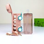 Bus Design Straw Water Bottle