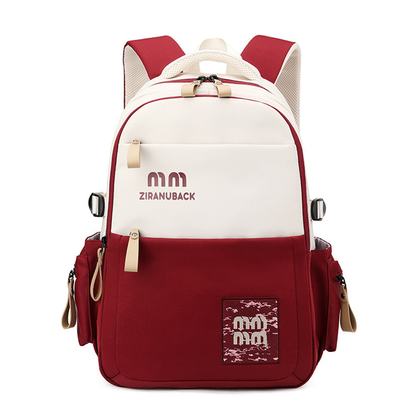 product_image_24096 Simple Casual Backpacks (Red) - Image 1