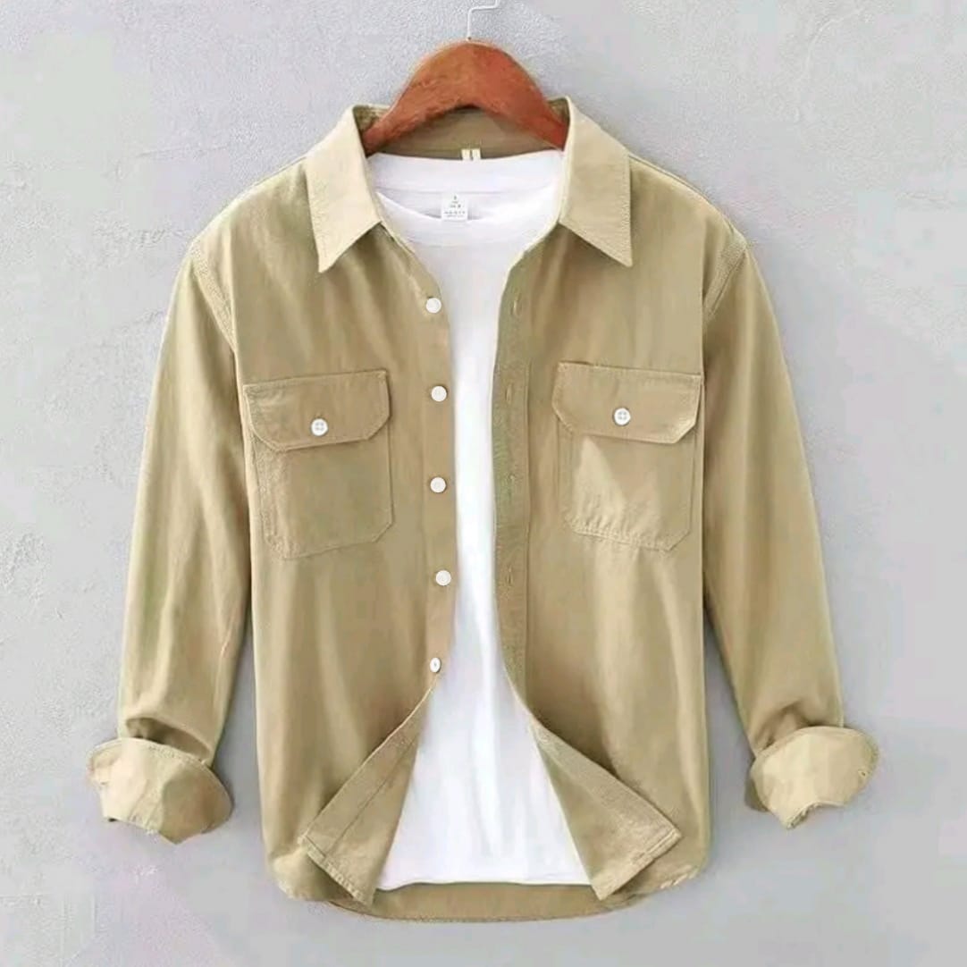 product_image_24113 Full sleeves double pocket Shirt - Image 1