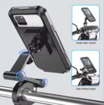 Waterproof 360° Rotation Motorcycle Bicycle Handlebar Mount Phone Bracket Holder