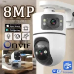 Smart v-380, Q9 home wi-fi color camera 2 lens 3 view , application 1080p endor wireless camera