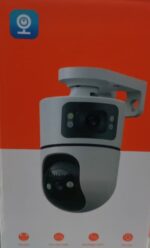 Smart v-380, Q9 home wi-fi color camera 2 lens 3 view , application 1080p endor wireless camera - Image 4