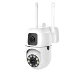 V380 Mini Indoor PTZ Dual Lens Camera 4MP HD Smart Home WiFi Security for Baby Monitor Indoor Network Dual Lens Camera