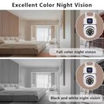 V380 Mini Indoor PTZ Dual Lens Camera 4MP HD Smart Home WiFi Security for Baby Monitor Indoor Network Dual Lens Camera - Image 4