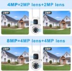 V380 Mini Indoor PTZ Dual Lens Camera 4MP HD Smart Home WiFi Security for Baby Monitor Indoor Network Dual Lens Camera - Image 5