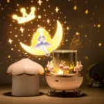 Bunny Carousel Night Light Projector – Rotating LED Star Projection Lamp for Kids Room & Magical Nursery Decor Rotatable Rabbit Night Lamp - Image 5