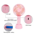 Mini Stylish Rechargeable Hand Fan - Image 4